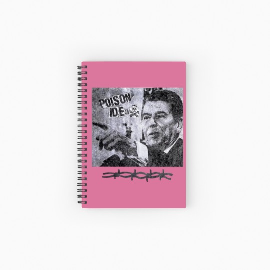 Discover Poison Idea Spiral Notebooks   Ruled Line Vintage Rock Punk Spiral Notebooks   Ruled Line