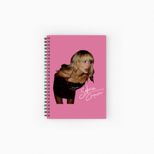 Discover Carpenter 90s Graphic sabrina Rock Music Tour 2024 Spiral Notebooks   Ruled Line Gift Fan