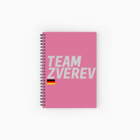 Discover Team Alexander Zverev Spiral Notebooks   Ruled Line