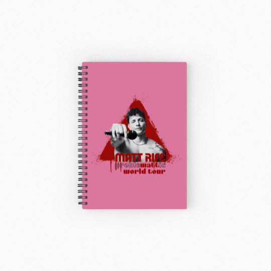 Discover Matt Rife World tour Problematic 2023-2024 Spiral Notebooks   Ruled Line