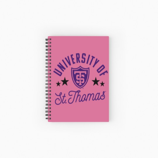 Discover University of St Thomas Tommies Logo Raglan Base Spiral Notebooks   Ruled Line