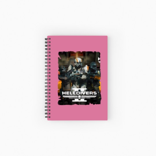 Discover Helldivers Minimalist Spiral Notebooks   Ruled Line, Helldivers Spiral Notebooks   Ruled Line
