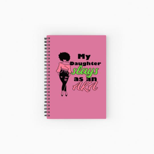 Discover AKA Sorority Daughter Paraphernalia Gift For Mom Spiral Notebooks   Ruled Line