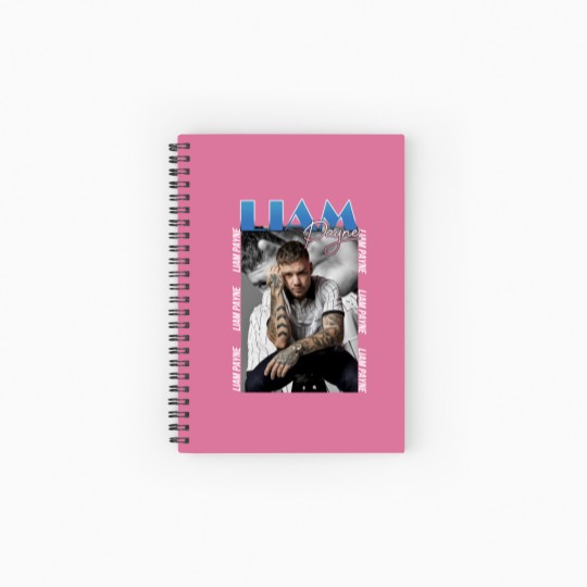 Discover Liam Payne Tribute Graphic Spiral Notebook, RIP 1993-2024