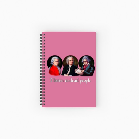 Discover I listen to dead people in 10 minutes Spiral Notebooks   Ruled Line