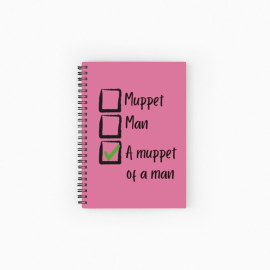 Discover Man2 Muppet Spiral Notebooks   Ruled Line