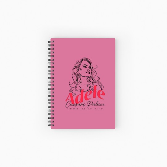 Discover Adele 2024 Tour Spiral Notebooks   Ruled Line, Adele Merch Spiral Notebooks   Ruled Line