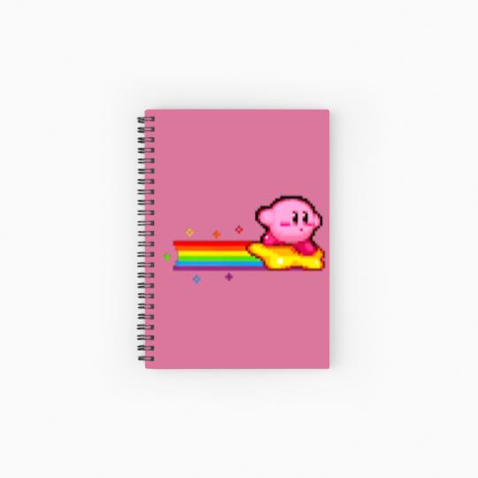 Discover Kirby Rainbow Spiral Notebooks   Ruled Line, Cute Kirby Spiral Notebooks   Ruled Line