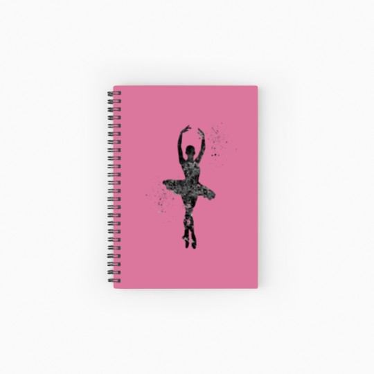 Discover Ballet Dancer Spiral Notebooks   Ruled Line
