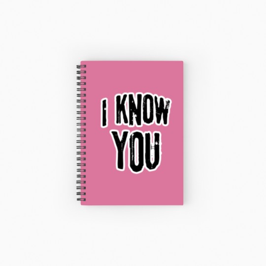 Discover I know you Spiral Notebooks   Ruled Line
