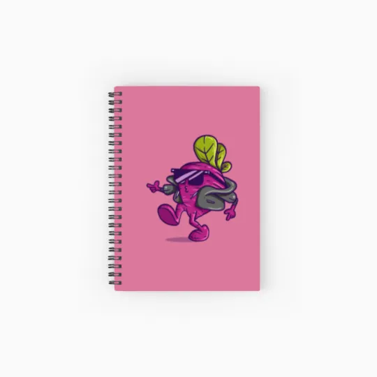 Discover Vegetable Cool Radish Spiral Notebooks   Ruled Line