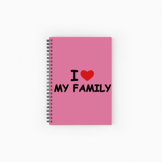 Discover I love my family Spiral Notebooks   Ruled Line