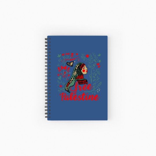 Discover Free Palestine Unisex Spiral Notebooks   Ruled Line
