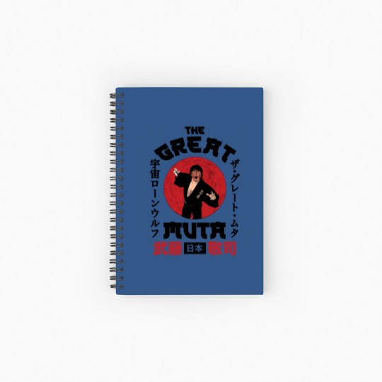 Discover The Great Muta - Portrait Spiral Notebooks   Ruled Line