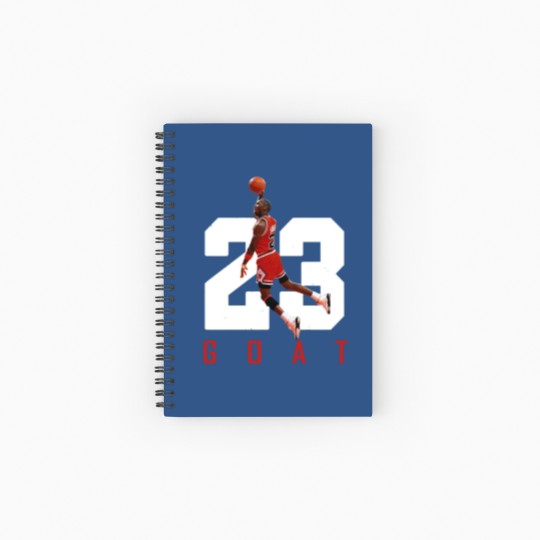Discover Michael Jordan, MJ Goat 23  Cap, baseball caps for men Spiral Notebooks   Ruled Line