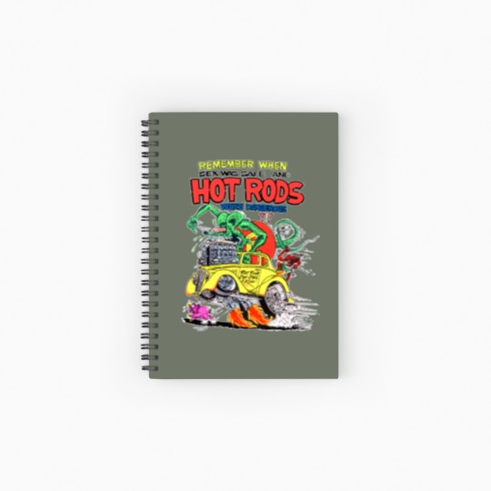 Discover Rare Vintage 1991s Rat Fink Hot Rods ROTH Spiral Notebooks   Ruled Line