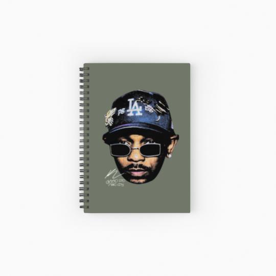 Discover Kendrick Lamar Graphic Spiral Notebooks   Ruled Line, Autograph Vintage Rap Spiral Notebooks   Ruled Line