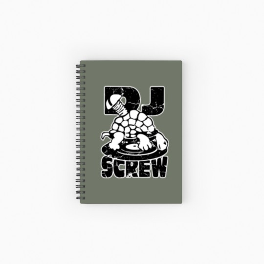 Discover Dj Screw - Dj Screw - Spiral Notebooks   Ruled Line
