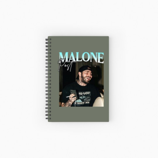 Discover Post Malone Spiral Notebook Gift