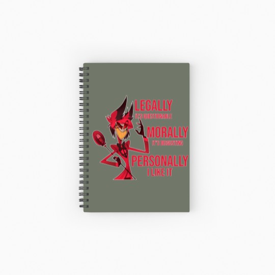 Discover Alastor Hazbin Hotel Meme Spiral Notebooks   Ruled Line
