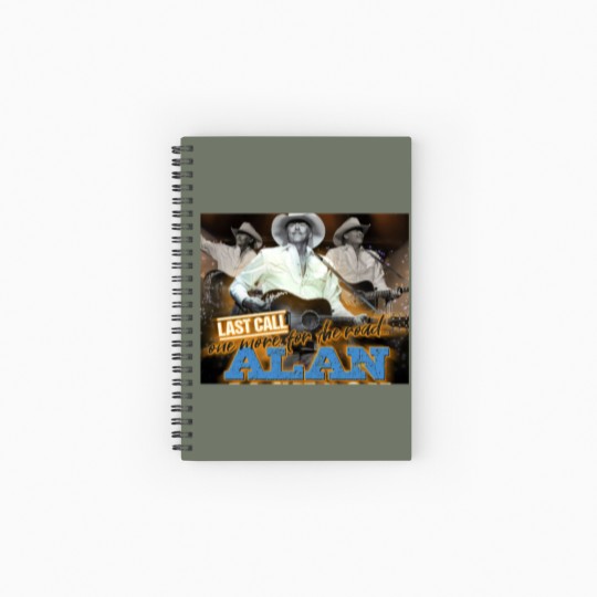 Discover Alan Jackson Tour 2024 37 Years Spiral Notebooks   Ruled Line