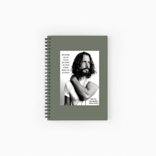 Discover Chris Cornell , Chris Cornell Spiral Notebooks   Ruled Line