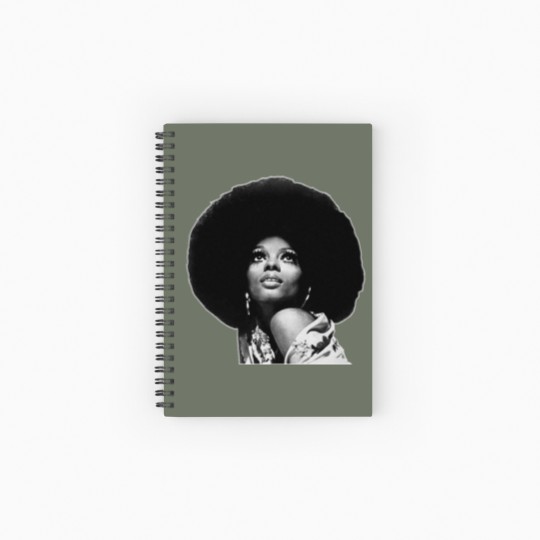 Discover Diana Ross Afro Spiral Notebooks   Ruled Line