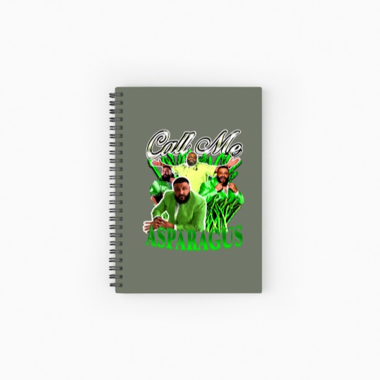 Discover Call Me Asparagus Spiral Notebooks   Ruled Line With DJ Khaled Graphic