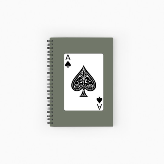 Discover Ace of Spades Classic Spiral Notebooks   Ruled Line