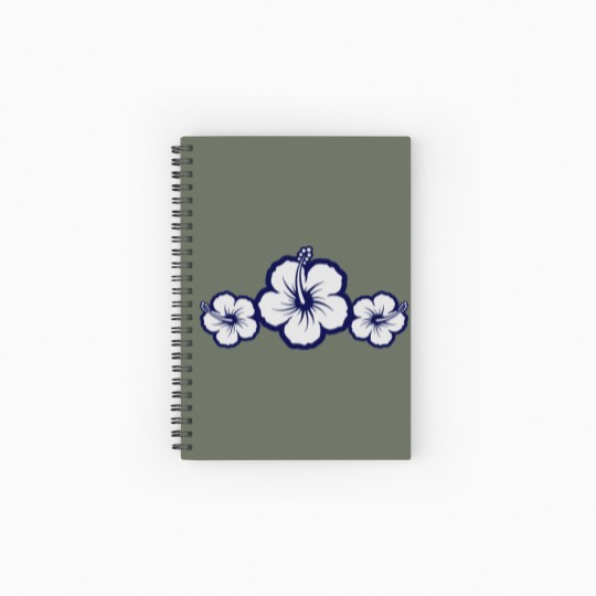 Discover Hawaiian Hibiscus Flowers - Surf & Sun Spiral Notebooks   Ruled Line