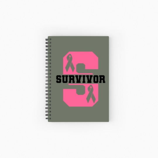 Discover Survivor Breast Cancer Awareness Spiral Notebooks   Ruled Line