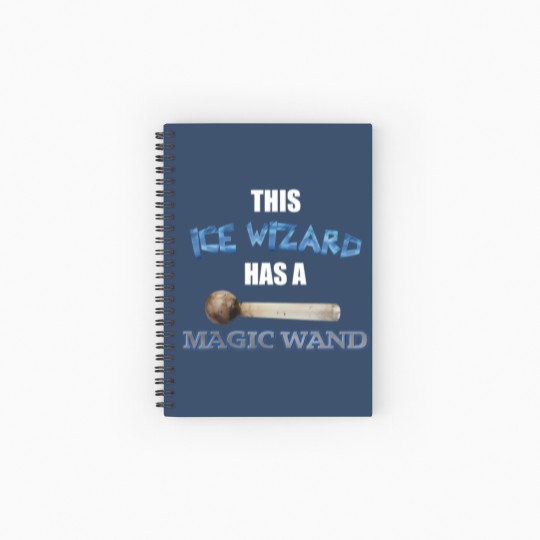 Discover this ice wizard has a magic wand funny ice wizard Spiral Notebooks   Ruled Line