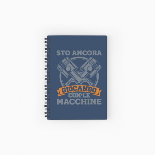 Discover Mens Car Mechanic Funny Gift Playcar Spiral Notebooks   Ruled Line
