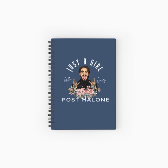 Discover Just A Girl Who Loves Post Malone Spiral Notebooks   Ruled Line