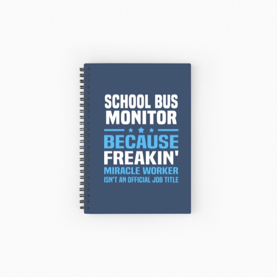 Discover School Bus Monitor Spiral Notebooks   Ruled Line