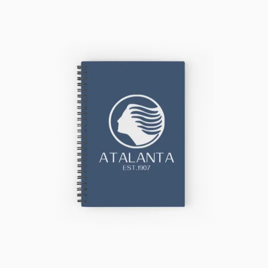 Discover Atalanta Grey Spiral Notebook: Ruled Lines