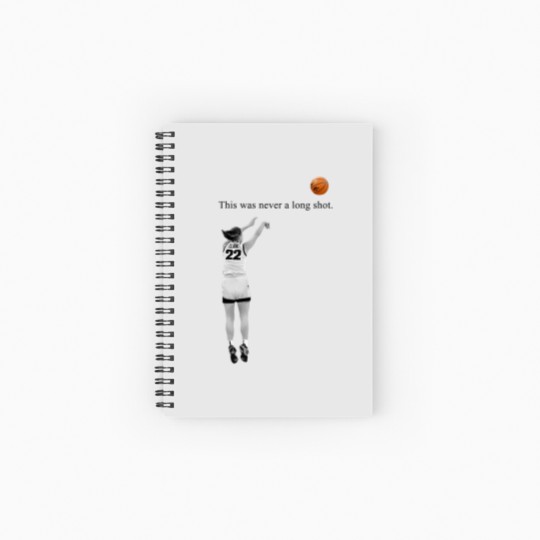 Discover Caitlin Clark This Never A Long Shot Breaking Record White Spiral Notebooks   Ruled Line