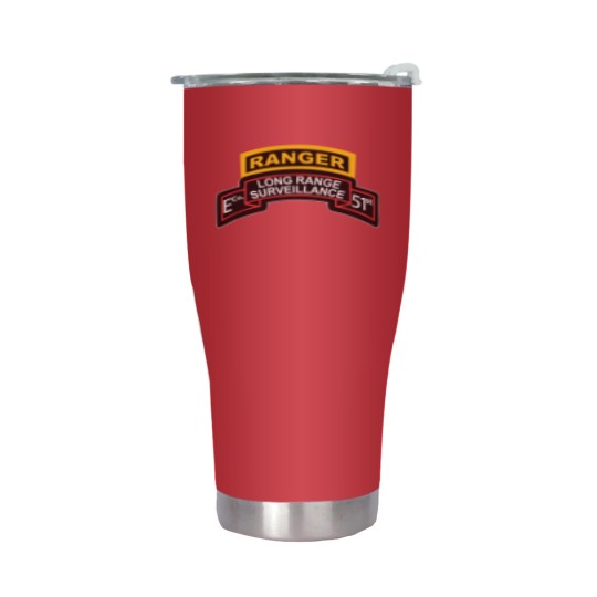 Discover Airborne Ranger - E Company- 51St Infantry (Ranger) W Ranger Tab Stainless Steel Tumblers