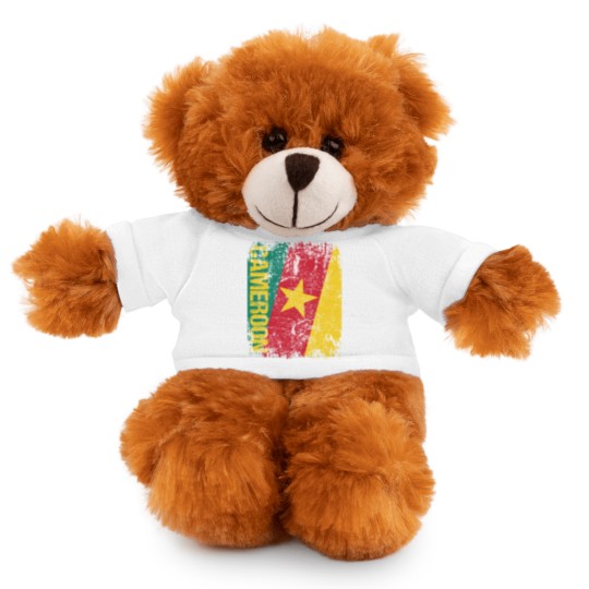 Discover Cameroon Flag Vintage Distressed Stuffed Animals With Tee