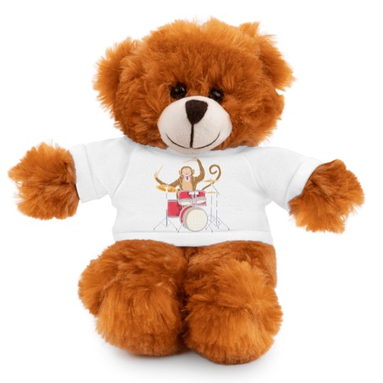 Discover Monkey Playing Drums Drummer Band The Animal Stuffed Animals With Tee