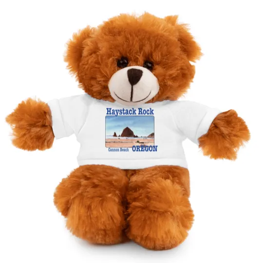 Discover Haystack Rock, Cannon Beach, Oregon - Haystack Rock - Stuffed Animals With Tee