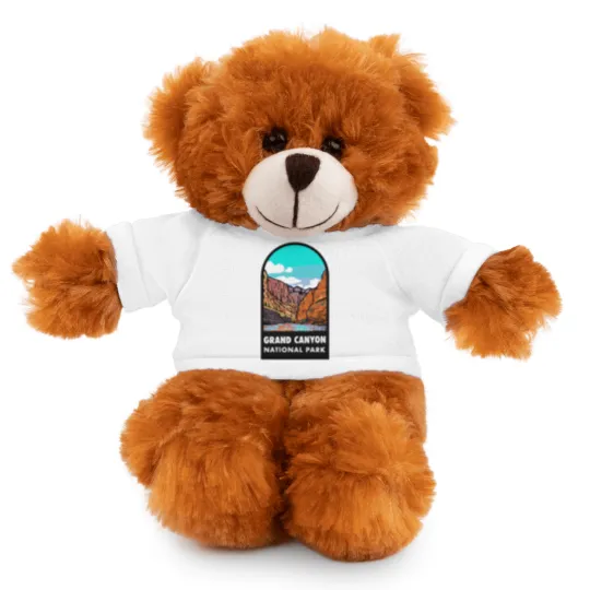 Discover Grand Canyon National Park Badge Stuffed Animals With Tee