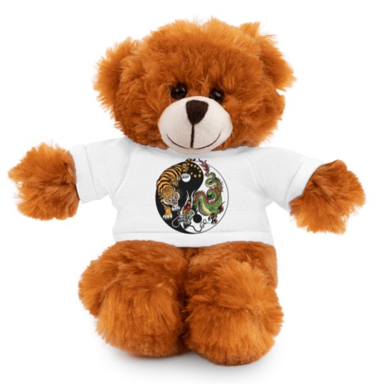 Discover dragon and tiger yin yang symbol Stuffed Animals With Tee