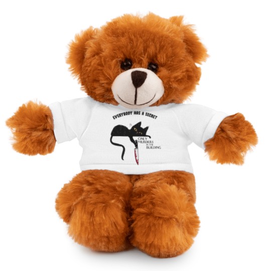 Discover Everybody Has A Secret Only Murders In The Building Stuffed Animals With Tee, Black Cat Witchy Cat Halloween