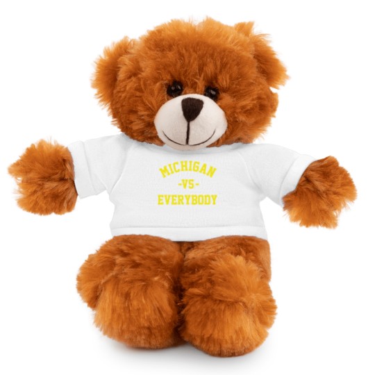 Discover Michigan Vs Everybody Stuffed Animals With Tee, College Team Stuffed Animals With Tee, Wolverines Football Fan Gear