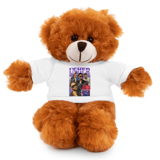 Discover Limted Rapper Usher Stuffed Animals With Tee, Vintage Usher 90s Stuffed Animals With Tee, Retro Usher Graphic Stuffed Animals With Tee