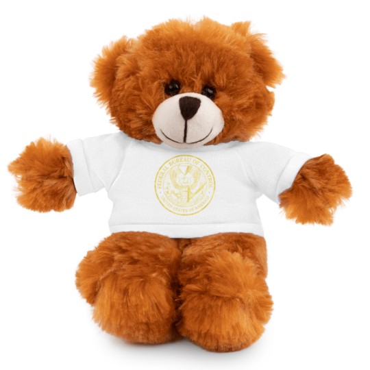 Discover Federal Bureau of Control  Control Game Logo  Distressed Logo Stuffed Animals With Tee