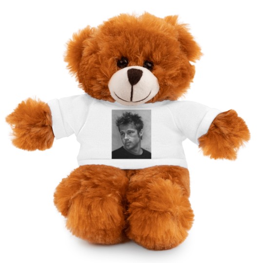 Discover Brad Pitt drawing Classic Unisex Stuffed Animals With Tee