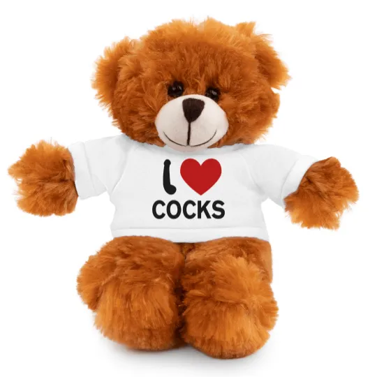 Discover I Love Cocks Stuffed Animals With Tee
