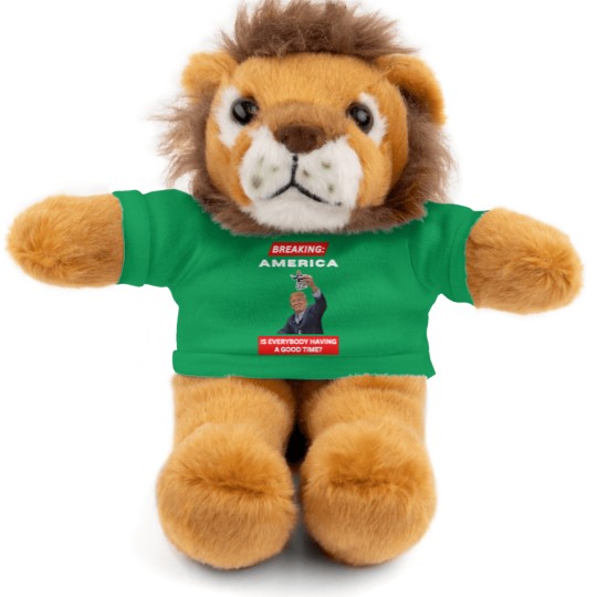 Discover BREAKING AMERICA Anti-Trump Tariffs HANDS OFF 2025 Protest Stuffed Animals With Tee